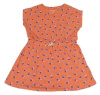 Oranžové šaty se vzorem Cat & Jack