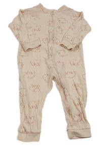Světlerůžový overal s medvídky H&M