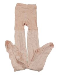 Světlerůžové punčocháče se srdíčky H&M