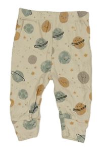 Smetanové tepláky s vesmírem