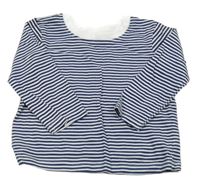 Tmavomodro-bílé pruhované triko Mini Cuddles