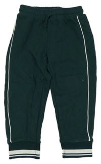 Tmavozelené tepláky s proužky River Island