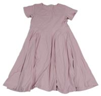 Svetloružové bavlnené šaty Flypigs