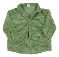 Zelená manšestrová košile H&M