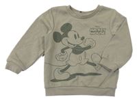 Khaki mikina s mickeym Primark