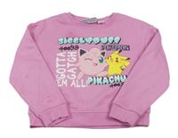 Růžová cro mikina s pokémony PRIMARK