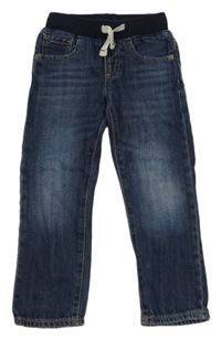 Tmavomodré rifle s úpletový pasom zn. GAP