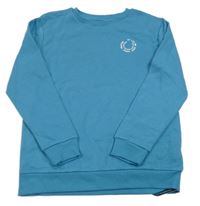 Nové - modrá mikina s nápiy St. Bernard