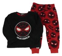 Černo-červené plyšové pyžamo se Spider-manem PRIMARK