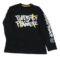 Černé triko s medvídkem Pudsey a nápisy George