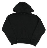 Čierna oversize crop mikina s kapucňou F&F