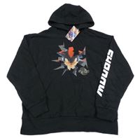 Nové - černá mikina se Sonicem a kapsou a kapucí 