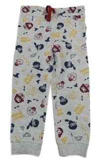 Světlešedé melírované tepláky s postavami - Harry Potter PEPCO