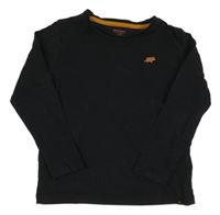 Černé triko s dinosaurem jbc