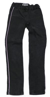 Čiernošedé skinny rifle s pruhom POCOPIANO