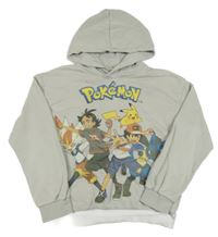 Svetlosivá mikina s pokémony a kapucňou H&M