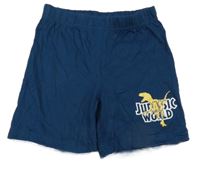 Tmavopetrolejové kraťasy s dinosaurem - Jurský svět