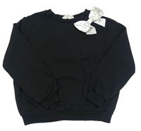 Čierna mikina s mašlou H&M