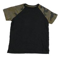 Černo-army tričko zn. Next