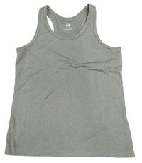 Šedý melírovaný sportovní top H&M