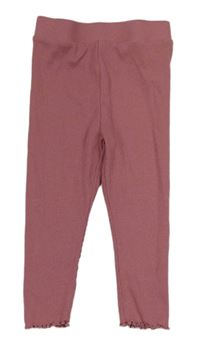 Staroružové rebrované legíny Primark