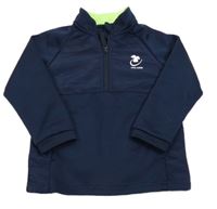 Tmavomodrá športová mikina s trojlístkem Dunnes