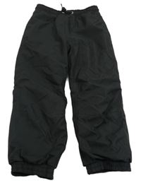 Černé šusťákové zateplené kalhoty Kiki&Koko