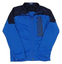 Modro-tmavomodrá sportovní propínací mikina Puma