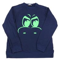 Tmavomodrá mikina s potlačou Stella McCartney