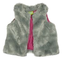 Sivá kožušinová podšitá vesta Impidimpi