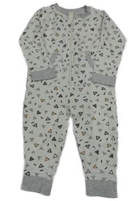 Bílý vzorovaný teplákový overal