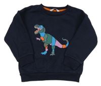 Tmavomodrá mikina s dinosaurom M&S