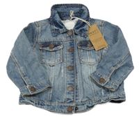 Nové - Modrá riflová bunda s prošoupáním Next