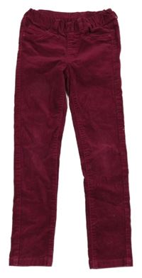 Vínové menšestrové elastické nohavice Dopodopo