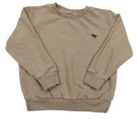 Hnedá mikina s výšivkou Next