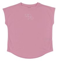 Růžové sportovní tričko s nápisem H&M