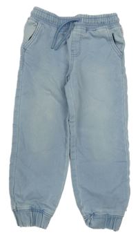 Svetlomodré teplákové cuff rifle Denim Co.