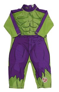 Fialovo-zelený UV overal - Hulk Marvel