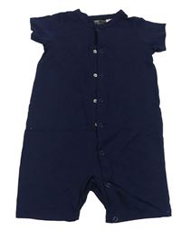 Tmavomodrý kraťasový overal H&M