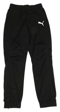 Čierne športové funkčné tepláky s logom zn. Puma