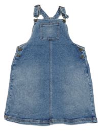 Modré laclové riflové šaty s kapsou Next