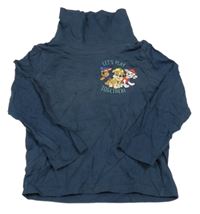 Tmavomodré tričko s rolákom a Tlapkovou patrolou Nickelodeon