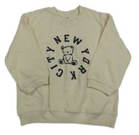 Smotanová mikina s nápisom a medvěďom H&M