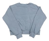 Svetlomodrá crop mikina