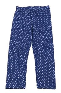 Modré bodkovaná é legíny Pocopiano