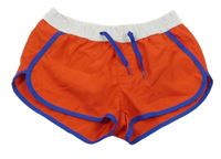 Červeno-bielo-modré športové kraťasy