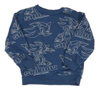 Tmavomodrá mikina so Sonicem H&M