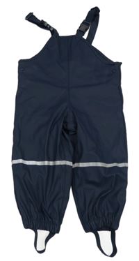 Tmavomodré voděodolné laclové kalhoty Lupilu