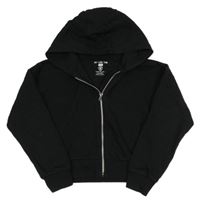 Čierna prepínaci crop mikina s kapucňou F&F