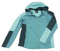 Světlemodro-šedá fleecová propínací sportovní funkční mikina s kapucí Dare 2B